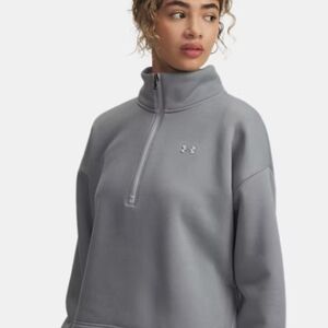 Under Armour Women's Steel Gray Quarter-Zip Sweatshirt